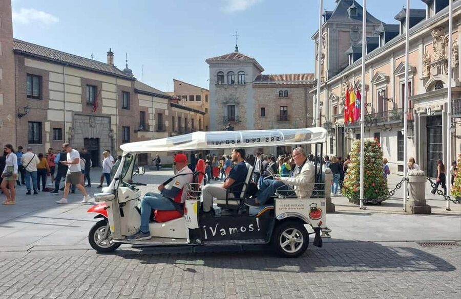Tour Madrid: Secrets in a Electric Tuk Tuk - The Royal Palace and its Baroque facade